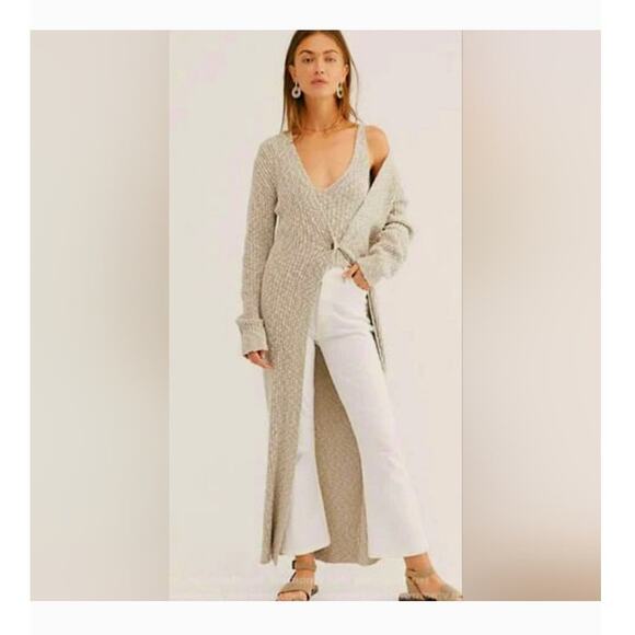 Free People Sweaters - Free People Places to Go Maxi Cardigan Duster, Size S